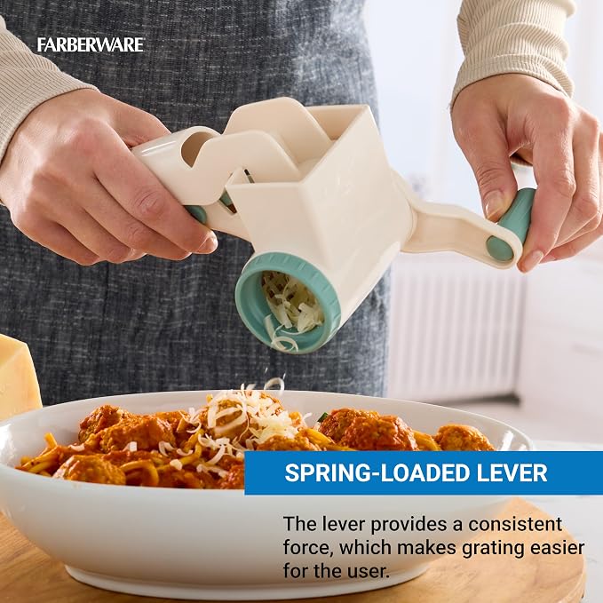 Farberware Professional Rotary Cheese Grater, Durable and Versatile Kitchen - Image 3