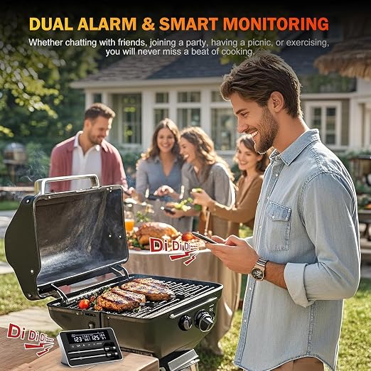 Meat Thermometer Wireless with 2 Probes, 800FT Bluetooth Digital Thermometer - Image 3