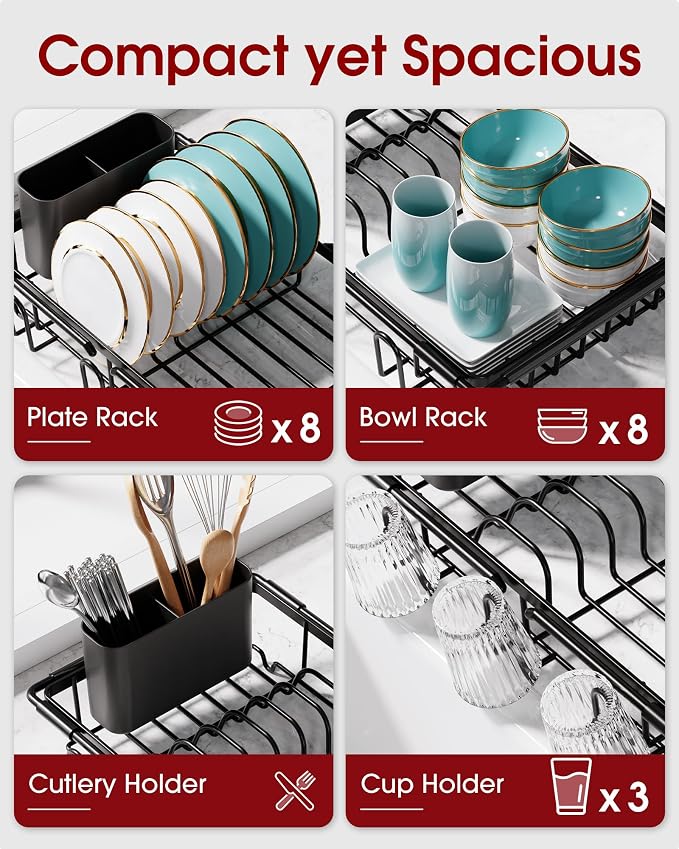 Sakugi Dish Drying Rack in Sink - Image 2