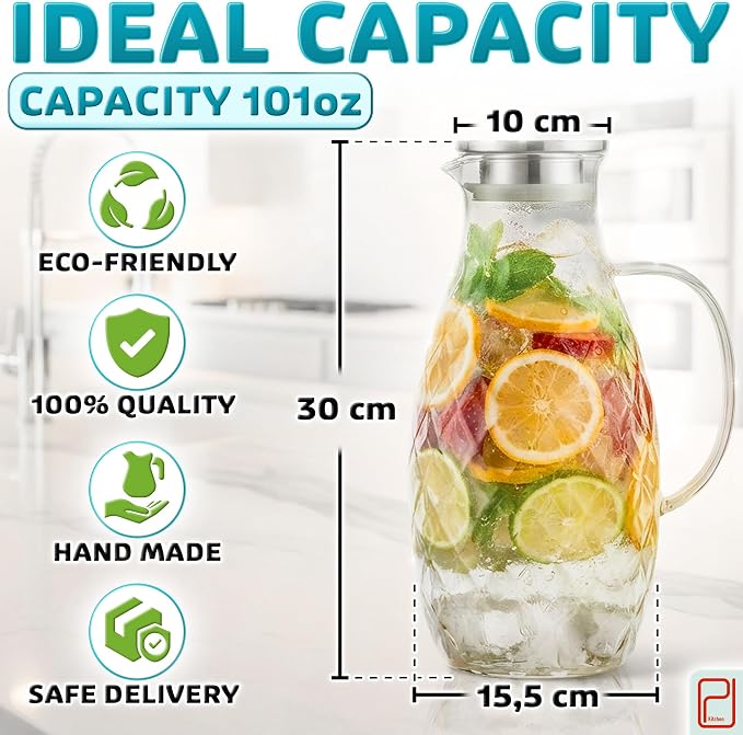 Premium Borosilicate Glass Pitcher - Image 2