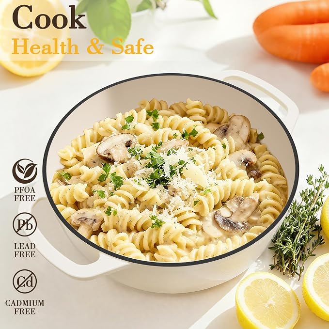 Umite Chef 6QT Enameled Cast Iron Dutch Oven - Image 7