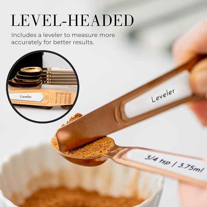 Copper Measuring Spoons Set - Image 7