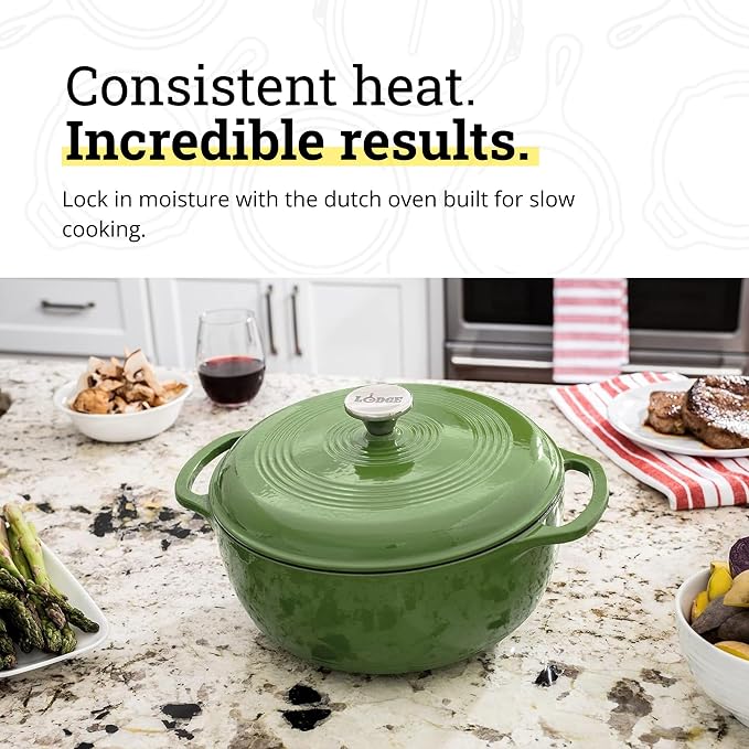 Lodge Essential Enamel Cast Iron Dutch Oven - Image 3