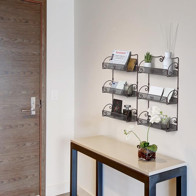 Deco Brothers 3 Tier Wall Mounted Spice Rack, 2 Pack - Image 4