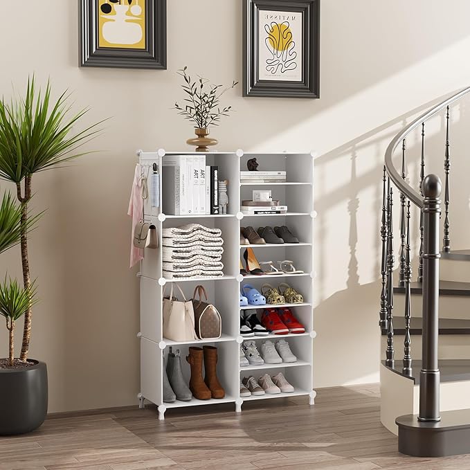 AWTATOS Closet Organizer 8 Cube Storage Shelves Closet Clothes Organizers and - Image 2