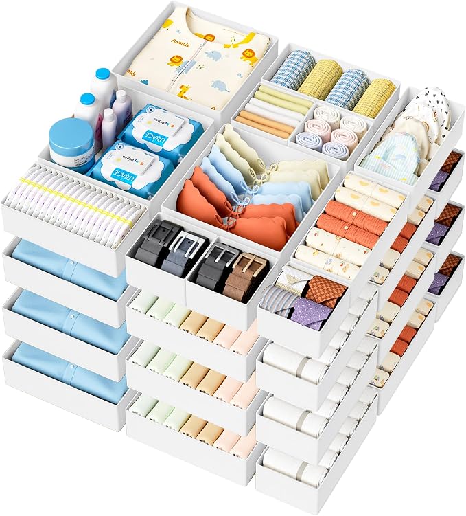 DIMJ Drawer Organizer Clothes 20 Pack by DiMJ