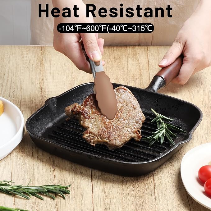 Hotec Mini Silicone Kitchen Tongs - Image 3