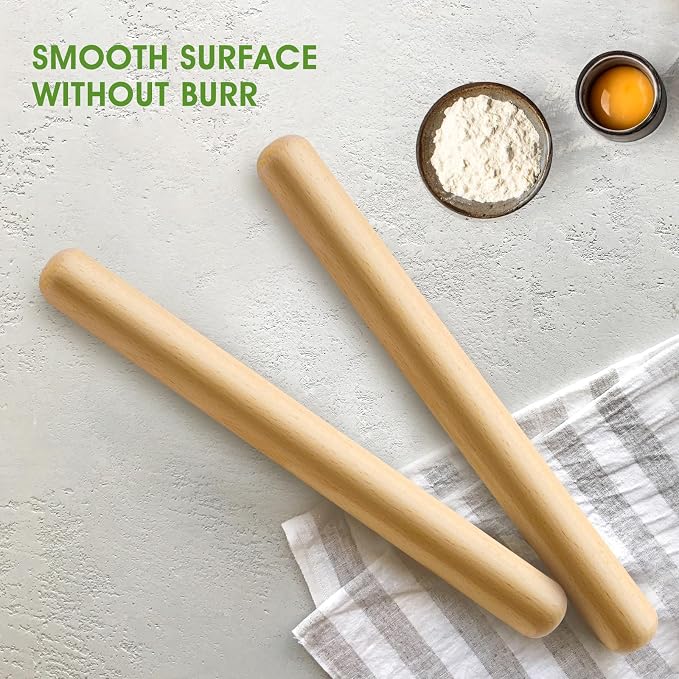 LorisArm 11.5-inch Wooden Rolling Pin - Image 5