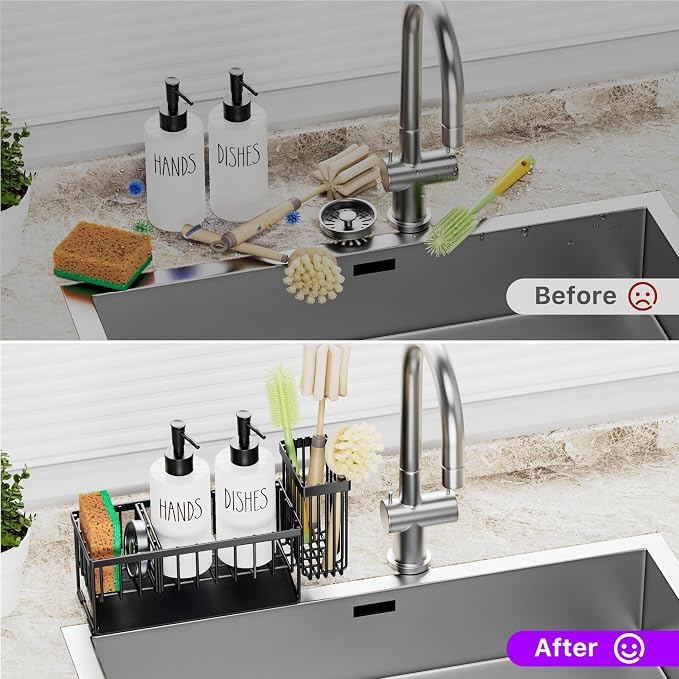 MASADI Kitchen Dish Soap Dispenser Set - Image 5