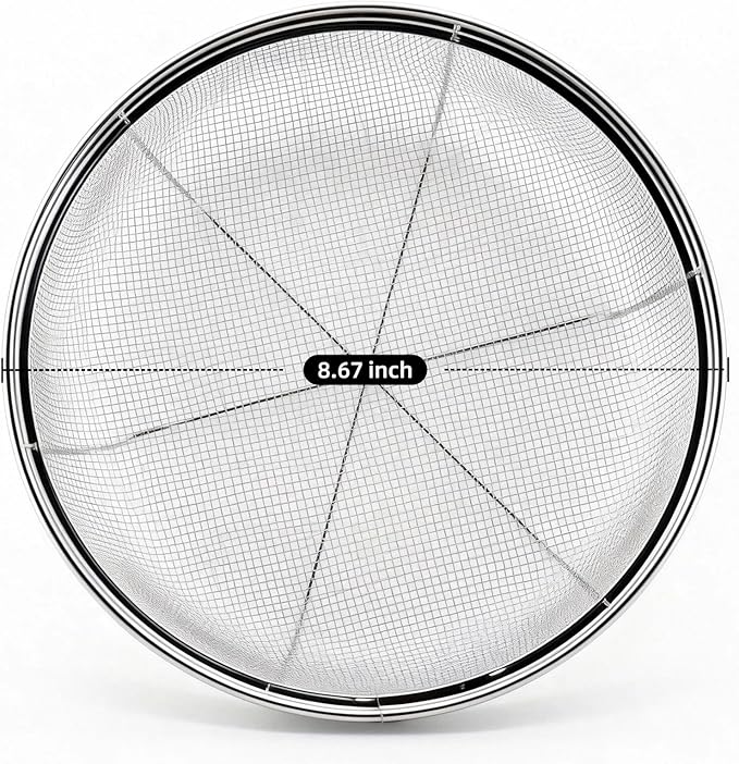 Fine Mesh Strainer for Kitchen, Stainless Steel Colander Bowl for Pasta - Image 4