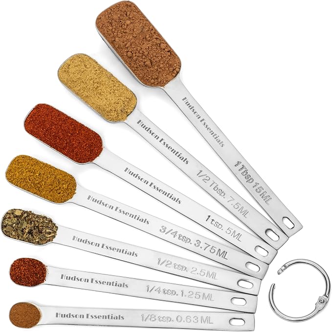 Hudson Essentials Stainless Steel Measuring Spoons Set - Image 7