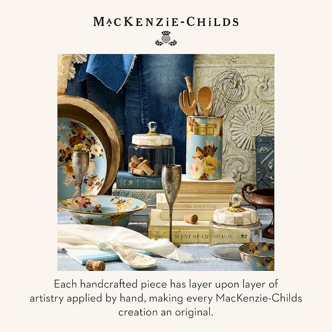 MACKENZIE-CHILDS Enamel Utensil Holder, Stylish Kitchen Countertop Organizer - Image 6