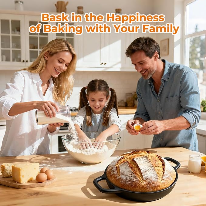 5QT Pre-Seasoned Cast Iron Dutch Oven - Image 5