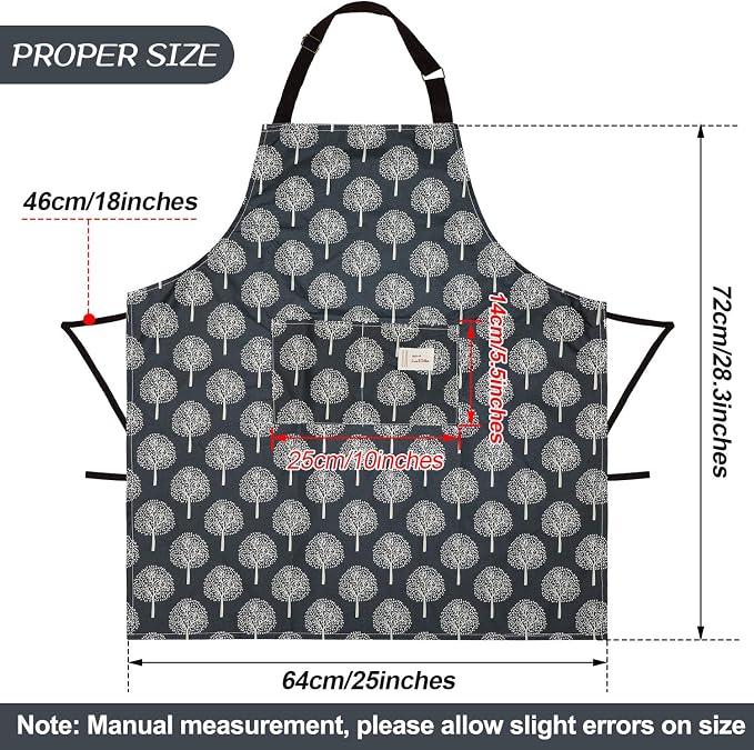 SATINIOR 3 Pieces Waterproof Bib Apron - Image 2