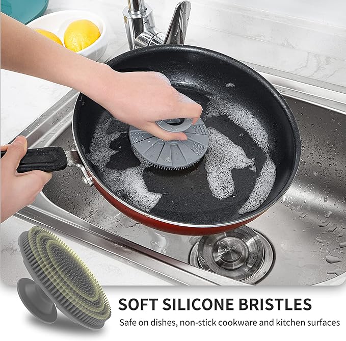 Silicone Sponge, BEAUTAIL Non-Scratch Scrub Sponges - Image 3