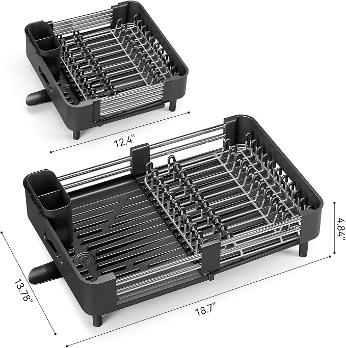 Urackify Stainless Steel Dish Drying Rack - Image 6