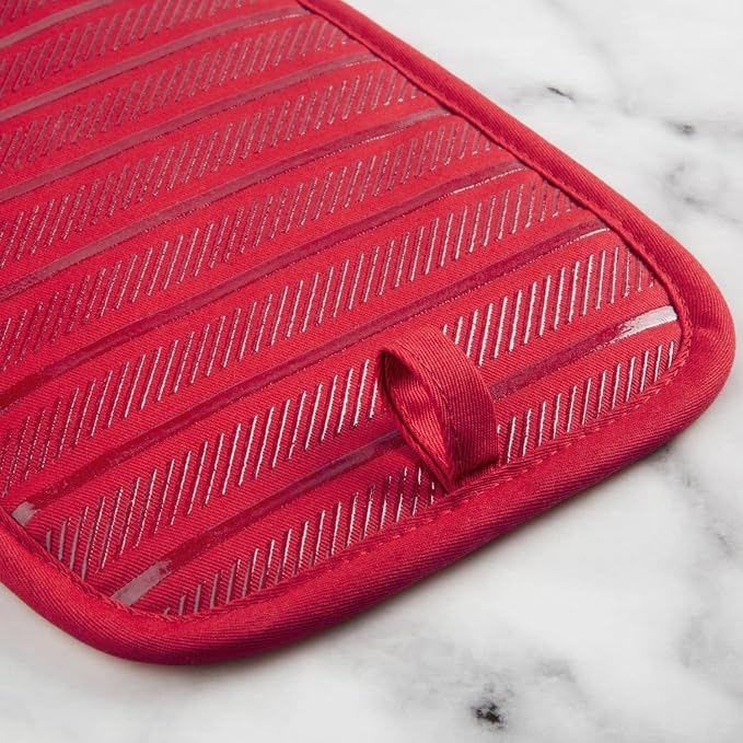 KitchenAid Albany Pot Holder 2-Pack Set, Passion Red - Image 4