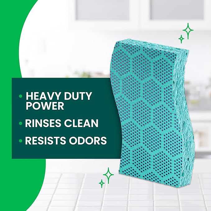 Scotch-Brite Odor Resist Heavy Duty Scrub Sponge, Dishwasher-Safe Kitchen - Image 3