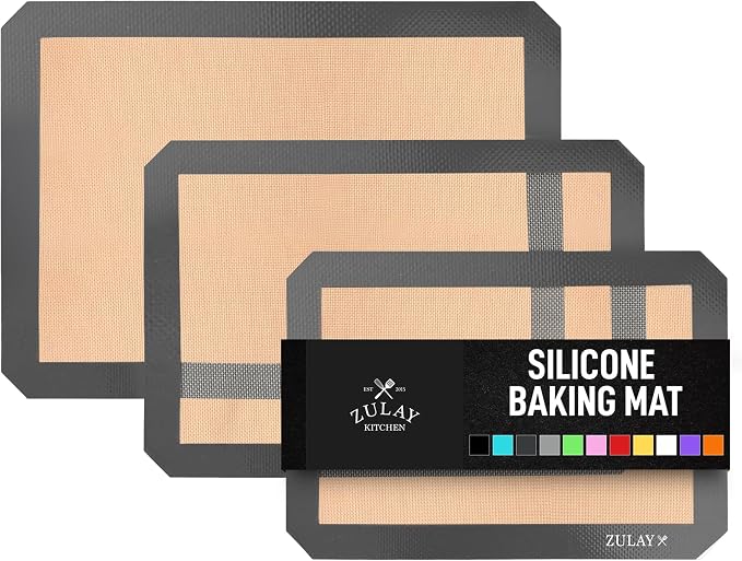 Zulay Kitchen Silicone Baking Mat Sheet 3-Pack by ZulayKitchen