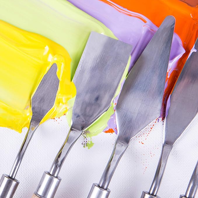 CONDA 11 Piece Stainless Steel Spatula Palette Knife Professional Palette Knife - Image 9
