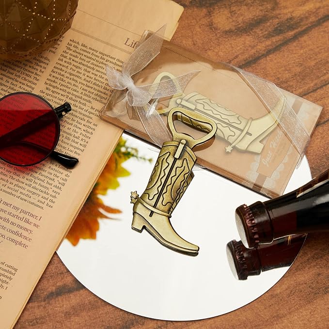 Hortsun 36 Sets Cowboy Boot Bottle Openers Baby Shower Bottle Opener Favors - Image 6