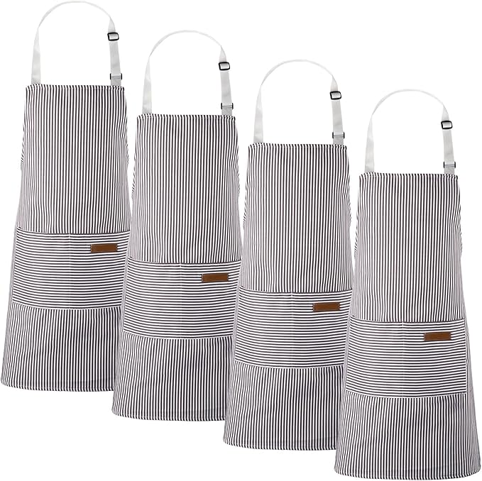 Handepo 4 Pcs Kitchen Aprons by Handepo