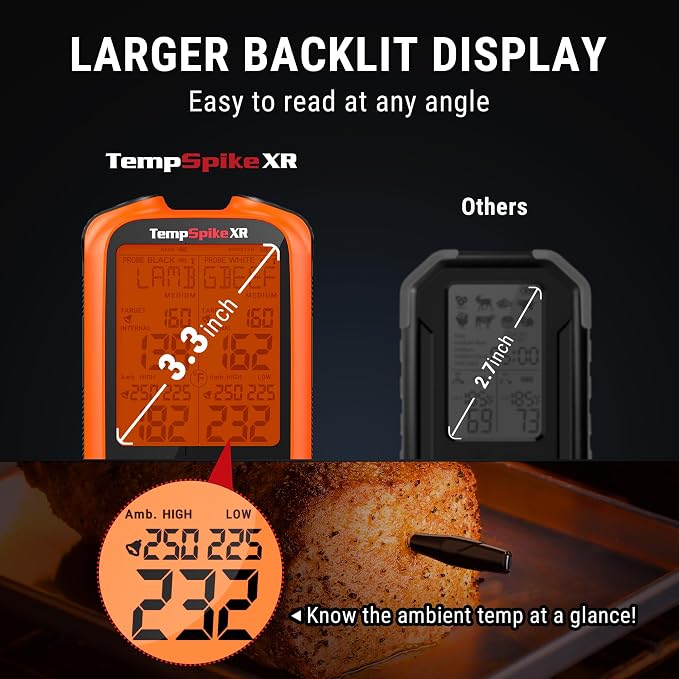 TempPro TempSpike 1000FT Wireless Meat Thermometer Digital - Image 8