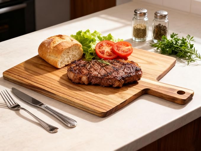 Large Acacia Wood Cutting Board - Image 5