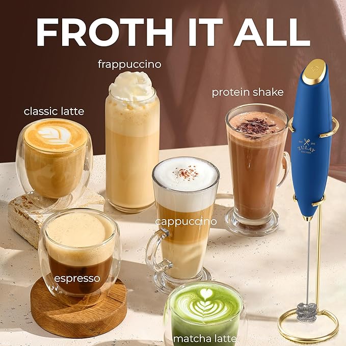 Zulay Kitchen Patented Tornado Triple Whisk Milk Frother - Image 5