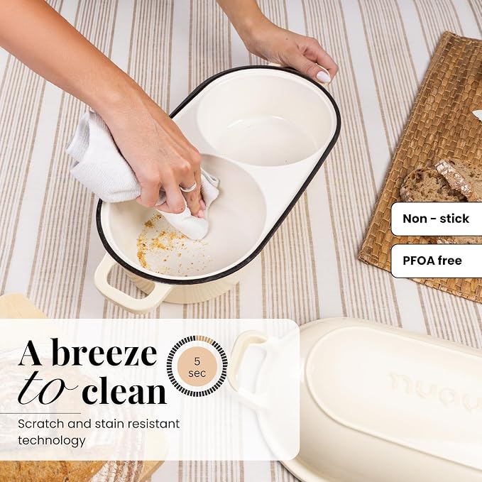 Dutch Oven For Sourdough Bread Baking – Enamelled Cast Iron Bread Loaf Pot – - Image 8