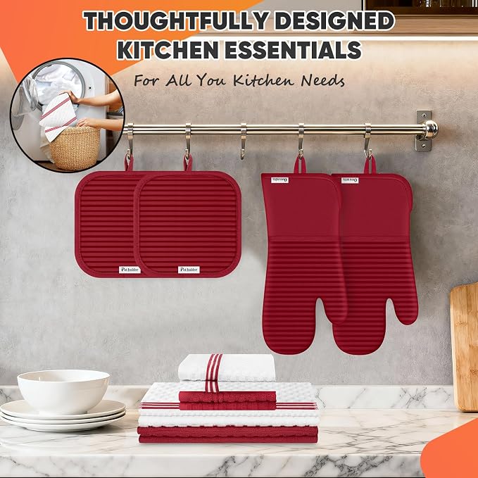 Oven Mitts Kitchen Towels and Dishcloths - Image 5