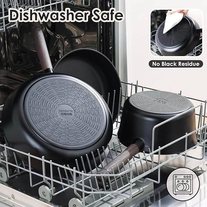 SENSARTE 13Pcs Pots and Pans Set Nonstick Cookware Set Kitchen Cooking Frying - Image 4