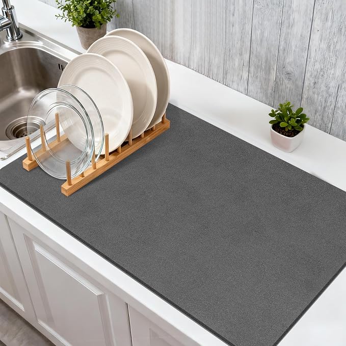 Findosom Dish Drying Mat, Cuttable Drying Mat - Image 4