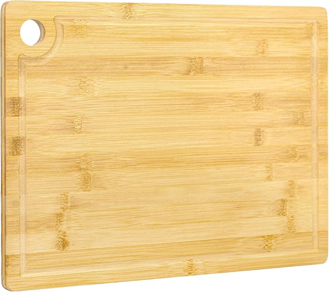 Utoplike Bamboo Cutting Board 16 x 12 inch, Wood Chopping Board by Utoplike