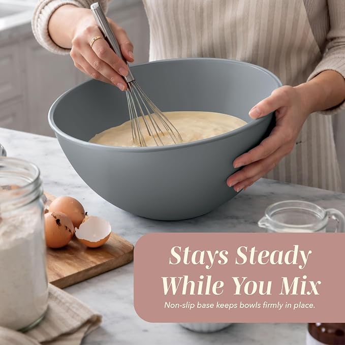 COOK WITH COLOR Mixing Bowls with TPR Lids - Image 6