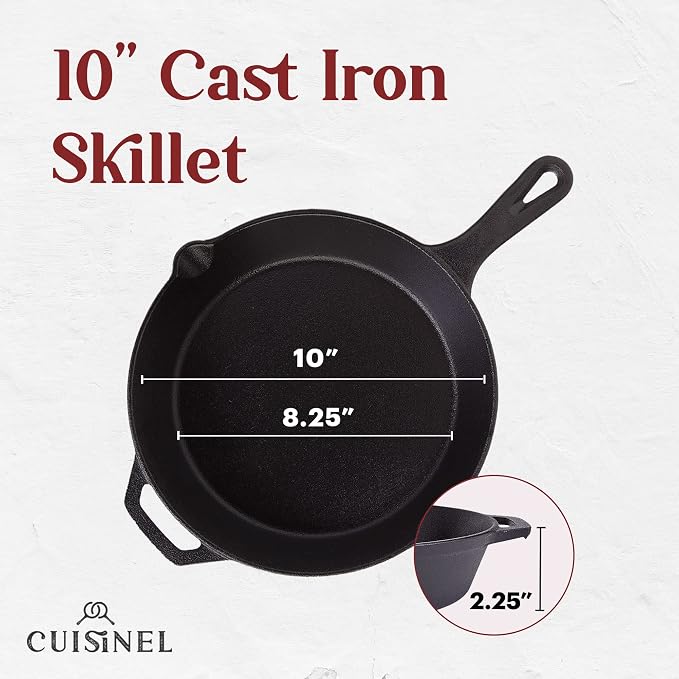 Cuisinel Cast Iron Skillet - Image 4