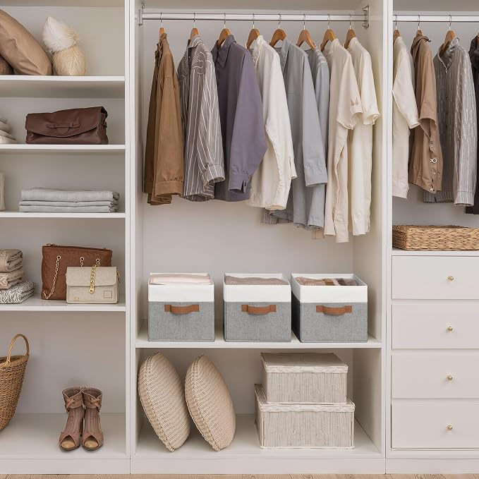 StorageWorks Fabric Shelf Baskets, Closet Organizers and Storage Basket - Image 4