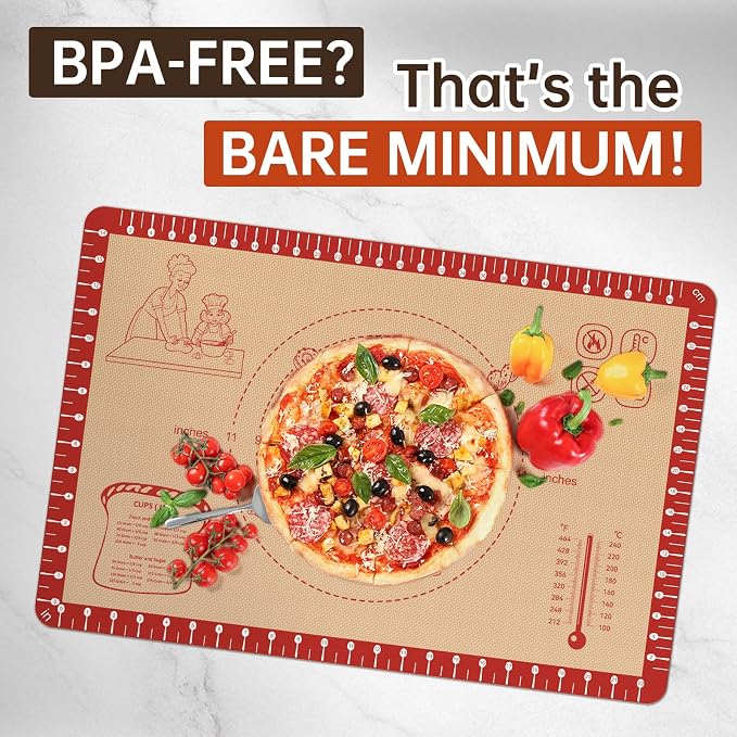 Silicone Baking Mat with Recipes, Extra Thick Silicone Mats - Image 5
