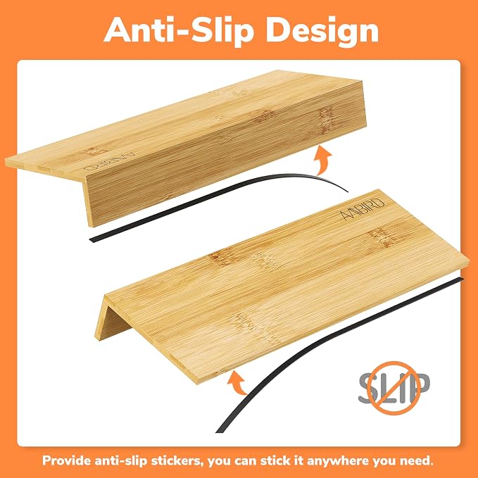 AMBIRD Bamboo Spice Drawer Organizer - Image 8