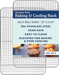 Ultra Cuisine Oven-Safe, Dishwasher-Safe 100% Stainless Steel Cooling & Baking by UltraCuisine