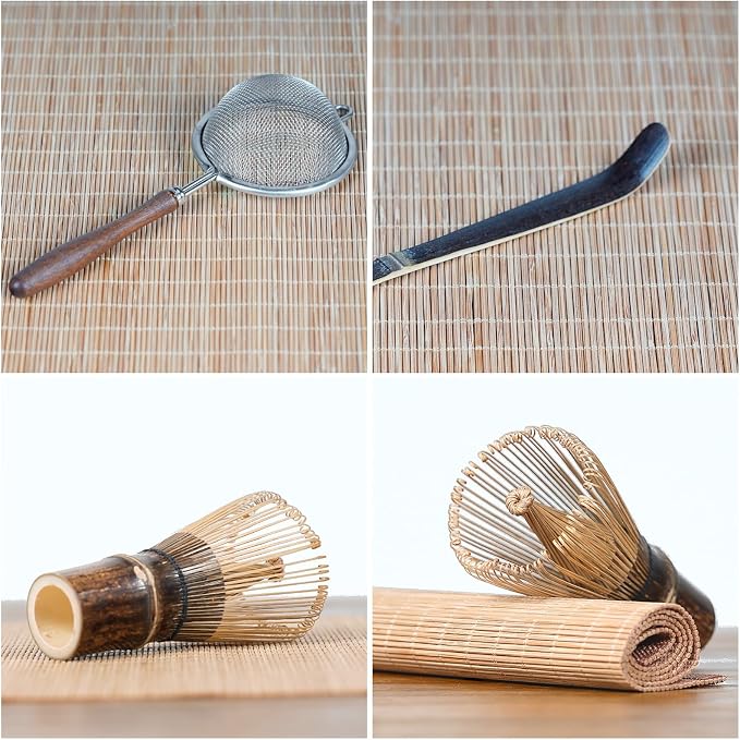 7-Piece Matcha Set with Ceramic Matcha Bowl, Bamboo Whisk & Holder, Tea Scoop & - Image 6