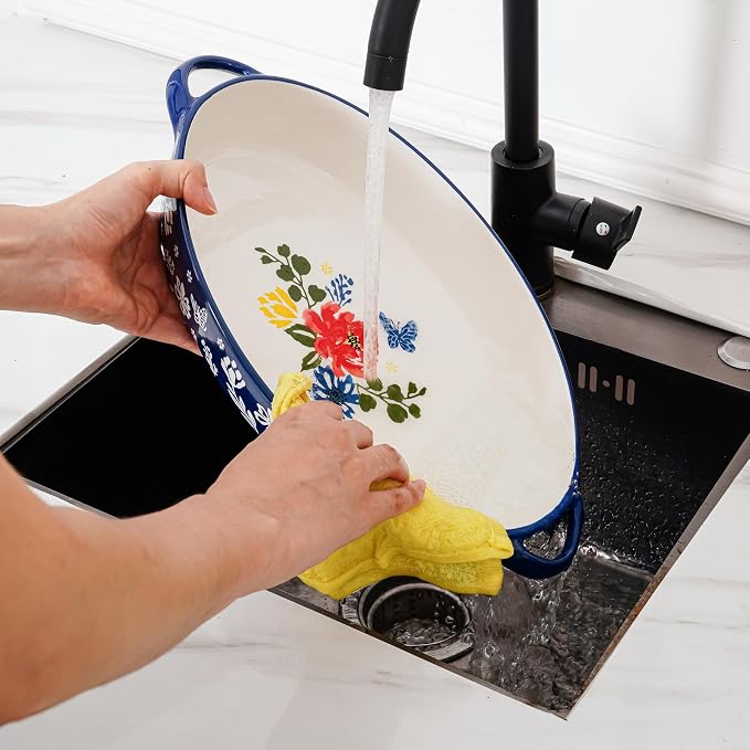 Baking Dish Casserole Dish Ceramic Au Gratin Baking Dish Lasagna Pan Oval - Image 4