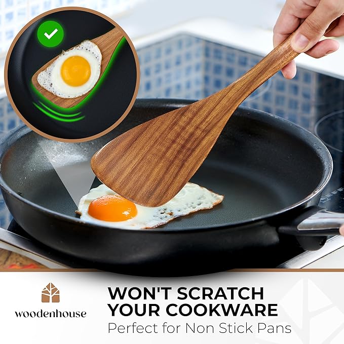Wooden Spatula for Cooking, 12 Inch - Image 6
