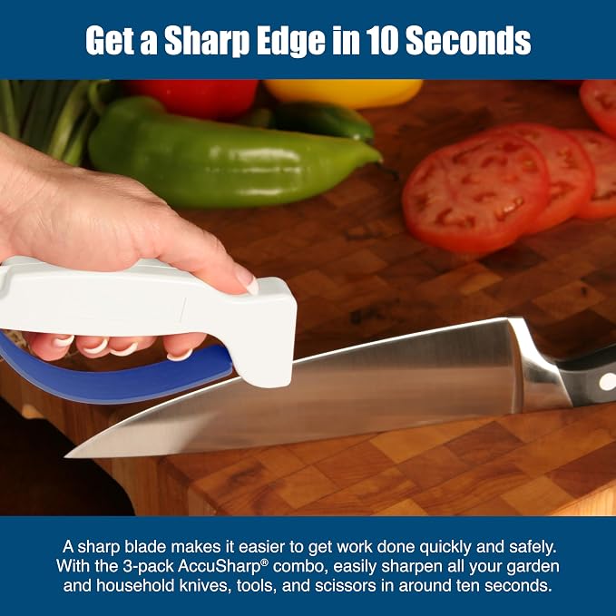 AccuSharp Multi-Pack Hand-Held Carbide Blade Sharpener, Garden Tool and Scissor - Image 4