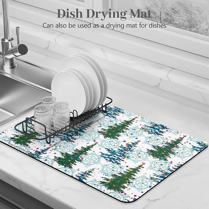 Bloss Christmas Drying Mat, Fit Under Coffee Maker Machine / Counter - Image 3