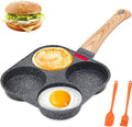 AHFLRITO 4-Cup Egg Pan Nonstick, Healthy Aluminum Omelette Pan, Breakfast by AHFLRITO