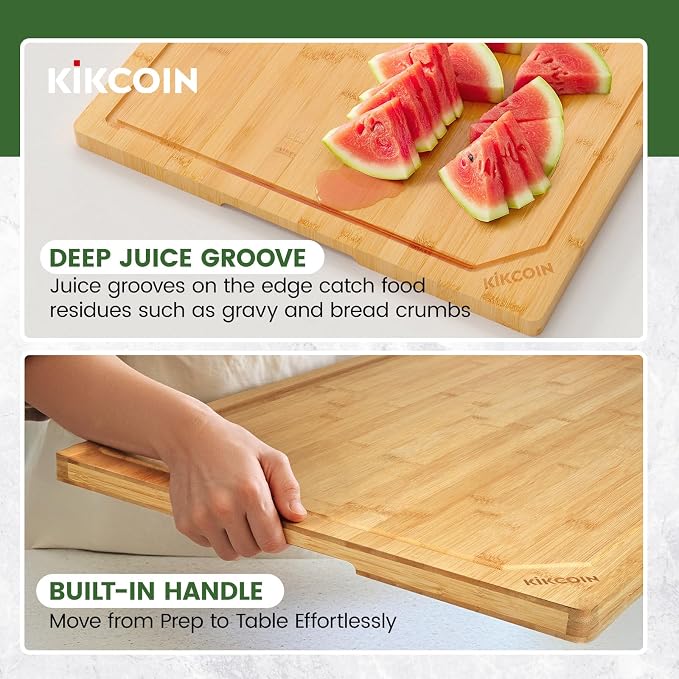 Kikcoin 36”×24” Bamboo Cutting Boards - Image 7