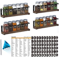 SpaceAid Spice Rack with 24 Spice Jars, 386 Spice Labels, Chalk Marker and by SpaceAid