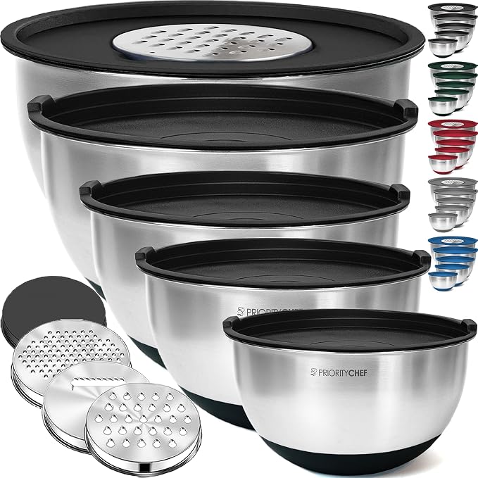 Priority Chef Stainless Steel Mixing Bowls by PriorityChef