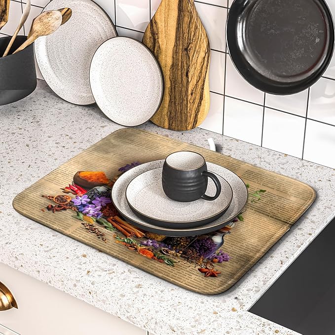 Vintage Kitchen Dish Drying Mat - Image 5